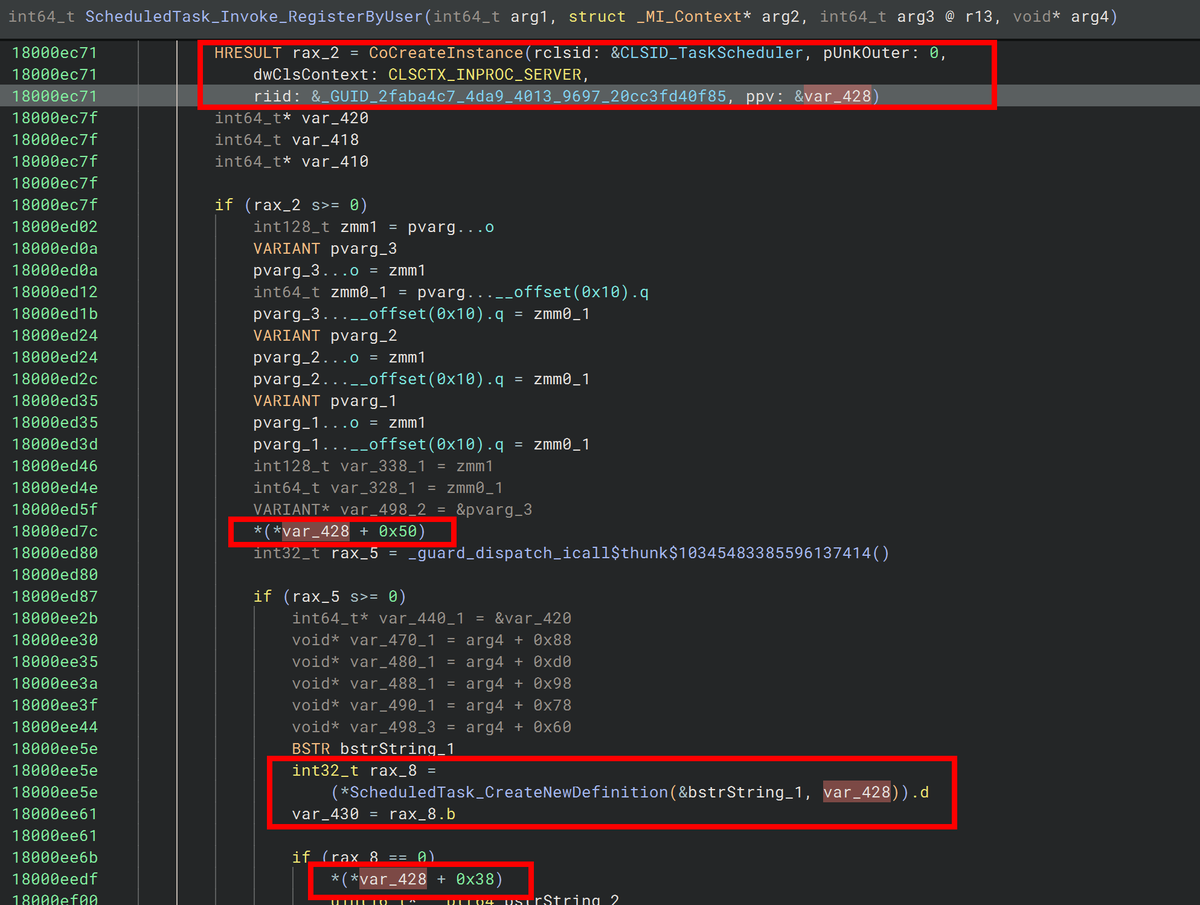 JonnyJohnson_'s tweet photo. Pretty crazy plugin in @ninja_binary called "COMpanion", essentially it auto applies COM types. Been working with it recently and it has quickened my analysis process I no longer have to manually map methods. Here is a simple before and after.

cc: @vector35 https://t.co/bXcPj9T3R3