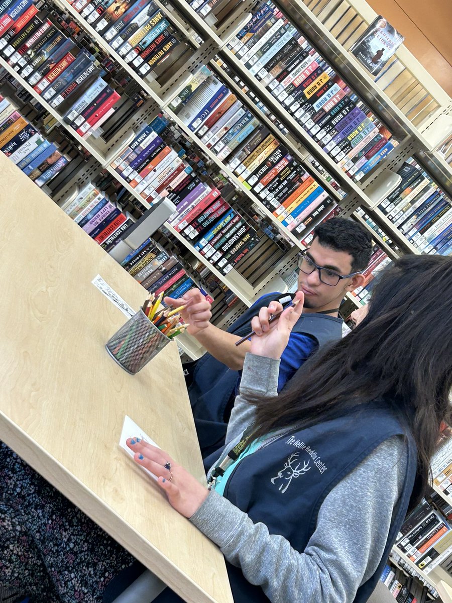 We practiced entering interviews and checking out books independently. Great work crew ! <a href="/NISDReddix/">Nellie Reddix Center</a>