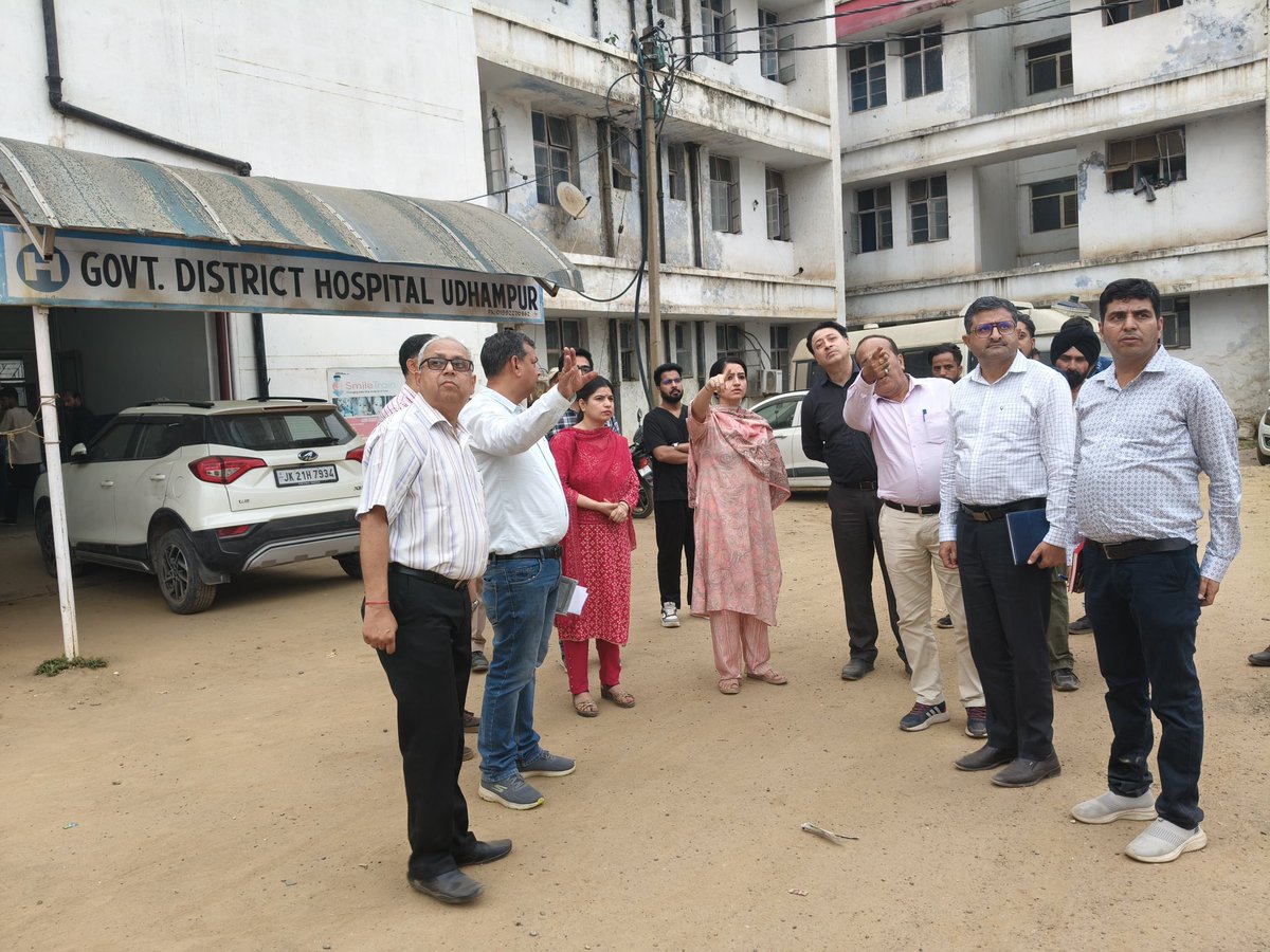DC Udhampur (@udhadm) on Twitter photo DDC Udhampur, Ms. Saloni Rai, reviewed ongoing works under UT Capex & CSS,stressing timely completion through inter-departmental coordination.She visited GMC Hospital,directing construction of multi-level parking, facelift of the building & internal road macadamization.
<a href="/diprjk/">Information & PR, J&K</a> DDC Udhampur, Ms. Saloni Rai, reviewed ongoing works under UT Capex & CSS,stressing timely completion through inter-departmental coordination.She visited GMC Hospital,directing construction of multi-level parking, facelift of the building & internal road macadamization.
<a href="/diprjk/">Information & PR, J&K</a>