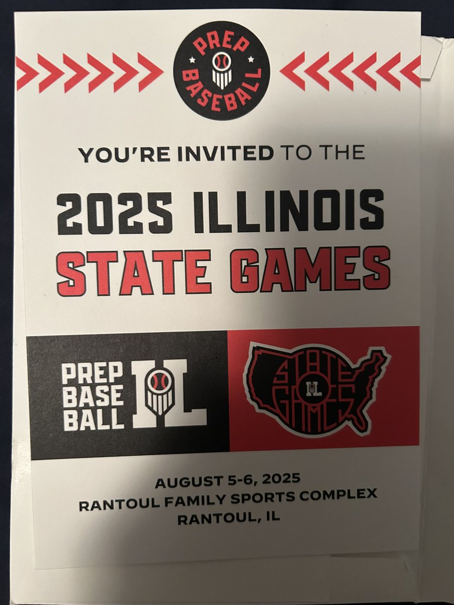 Thank you <a href="/PrepBaseballIL/">Prep Baseball Illinois</a>  for the invite!