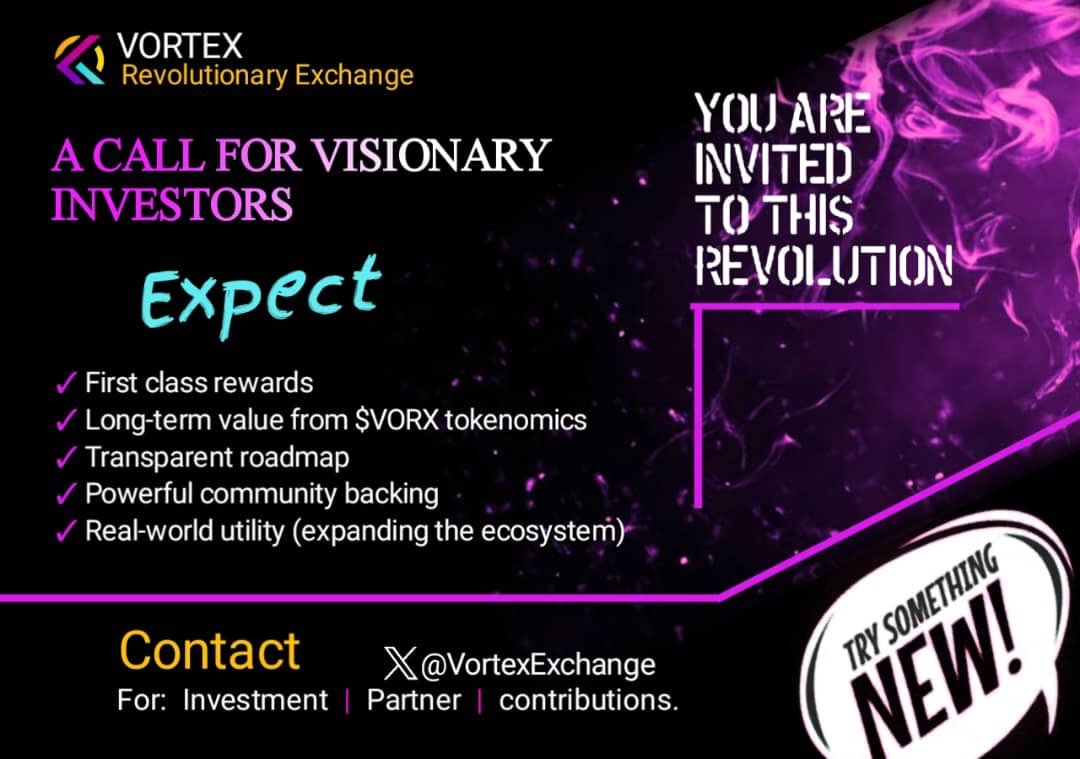 ATTENTION VISIONARY INVESTORS Welcome to the Dawn of Real-World Crypto Utility

Introducing $VORX, the powerhouse token fueling Vortex Exchange, a next-gen Web10 platform engineered for wealth creation, real-world use, and unshakable trust.

PRESALE LAUNCHES MAY 15TH This is your