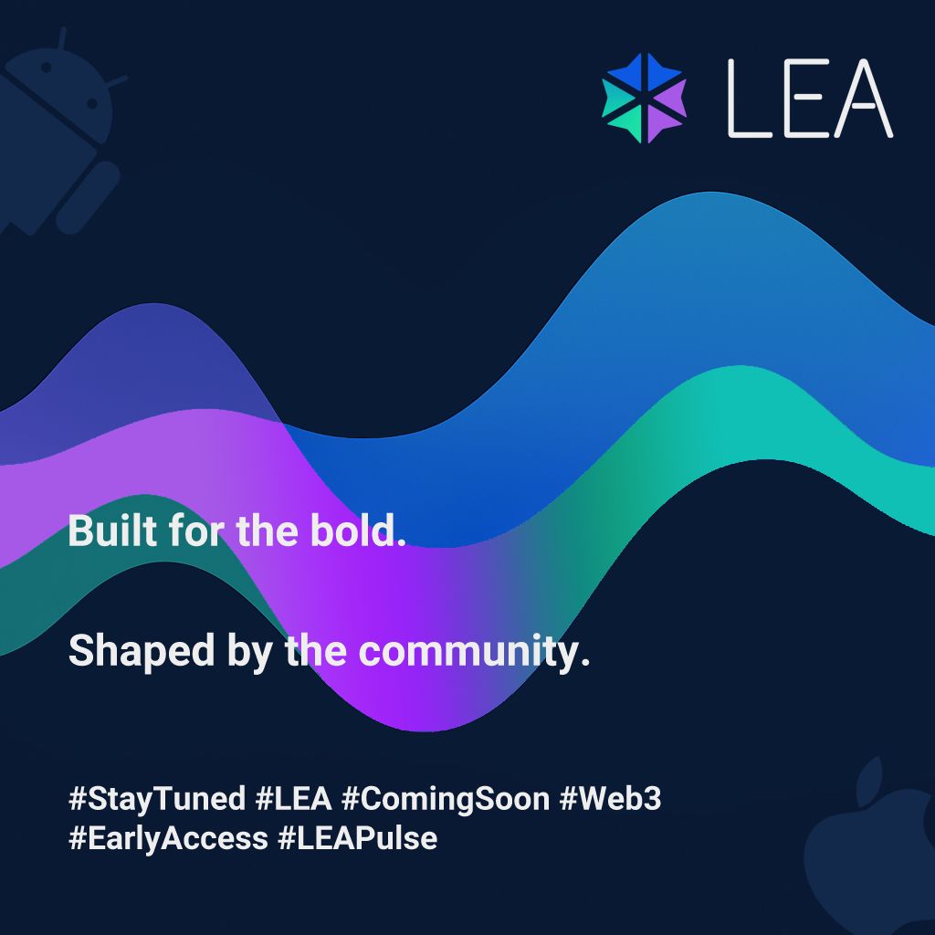 A new way to connect. Soon...

#StayTuned #LEA #ComingSoon #Web3 #EarlyAccess