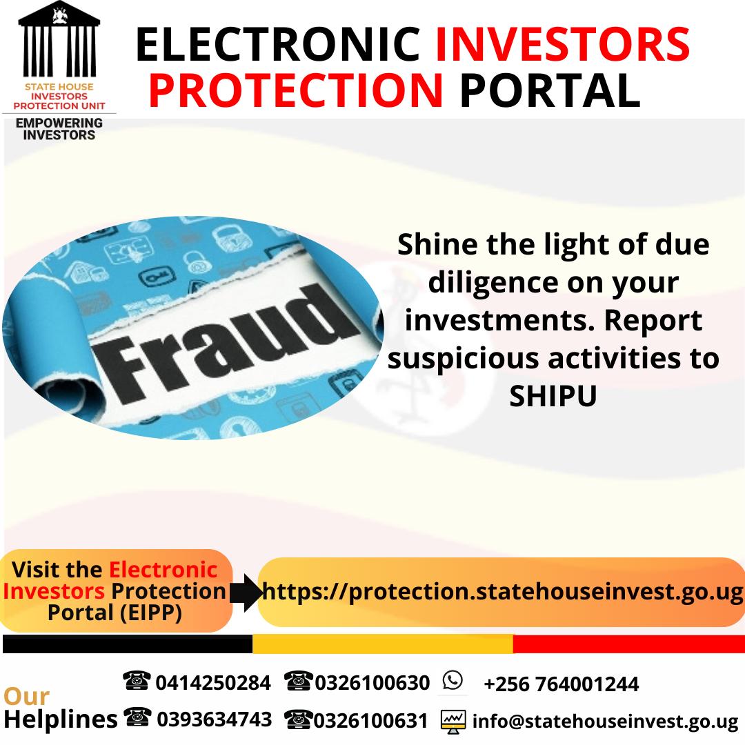 It's only when we decide to shine the light of due diligence on the investments in Uganda, that's when the investment environment will be cleared enough for other investors to flourish.
#EmpoweringInvestors