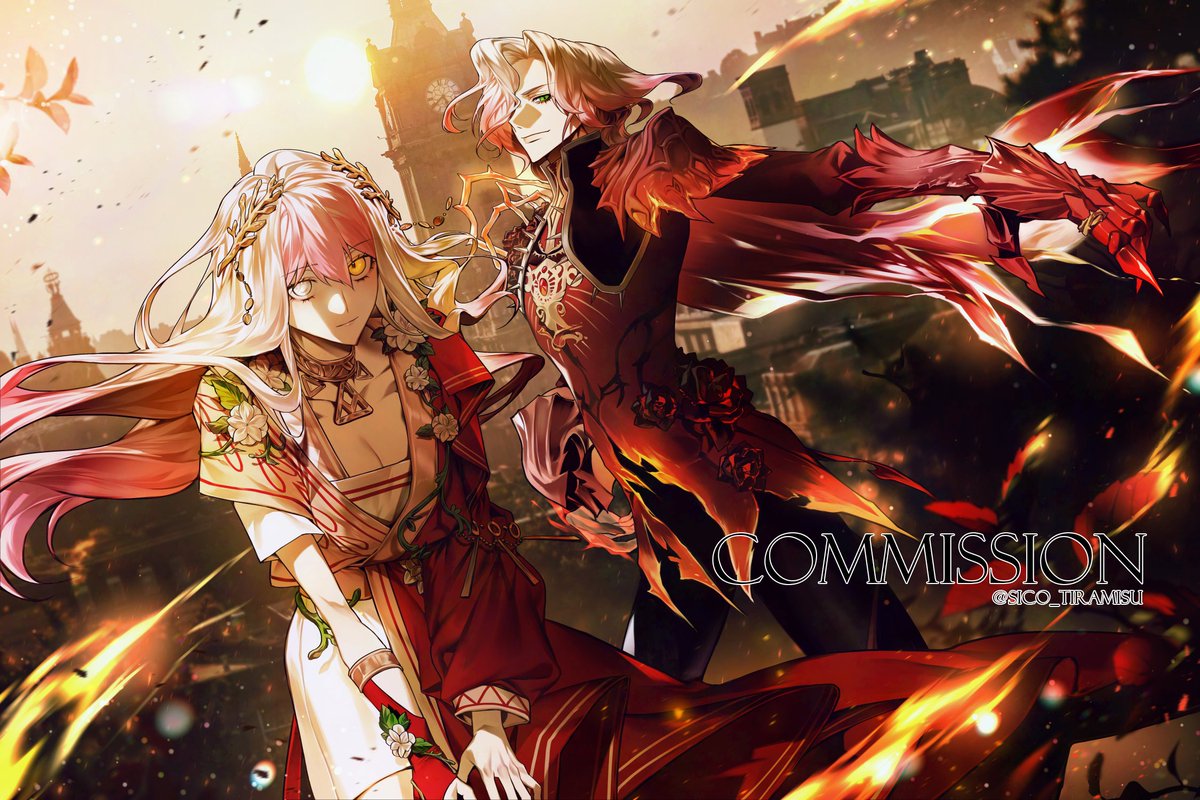 #커미션 
풀채색 커미션 작업 완료했습니다! 신청 감사합니다🌹☺️