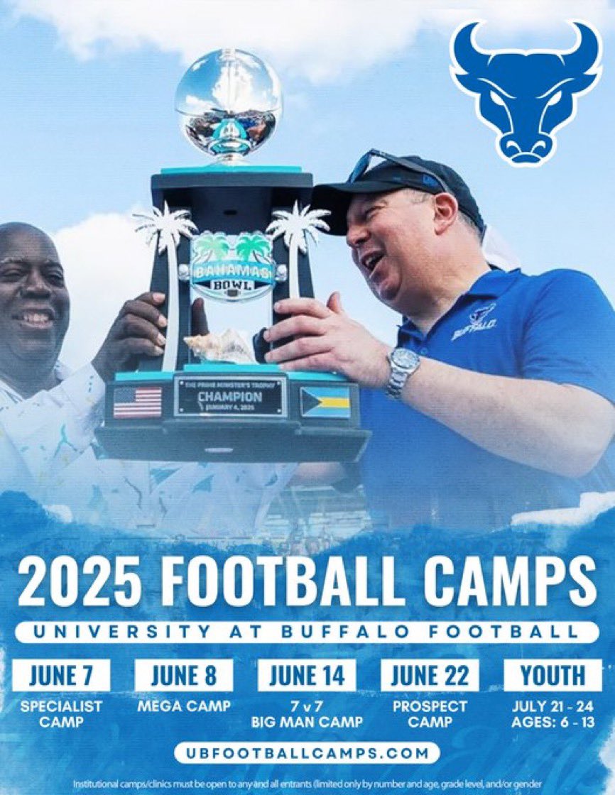 Thank you!! <a href="/LoganNewman01/">Logan Newman</a> For the Camp Invite!! <a href="/CoachZeek_/">Isiah Dunning</a> <a href="/Coach_JoeBowen/">Joe Bowen</a> <a href="/Pete_Lembo/">Pete Lembo</a> <a href="/ronwhitcomb/">Ron Whitcomb</a> #BullMarket📈