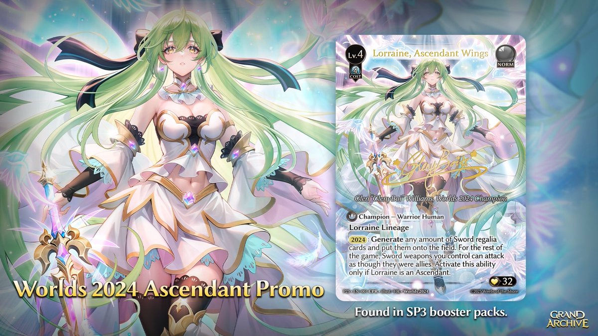 Introducing Lorraine, Ascendant Wings, the Level 4 Champion card