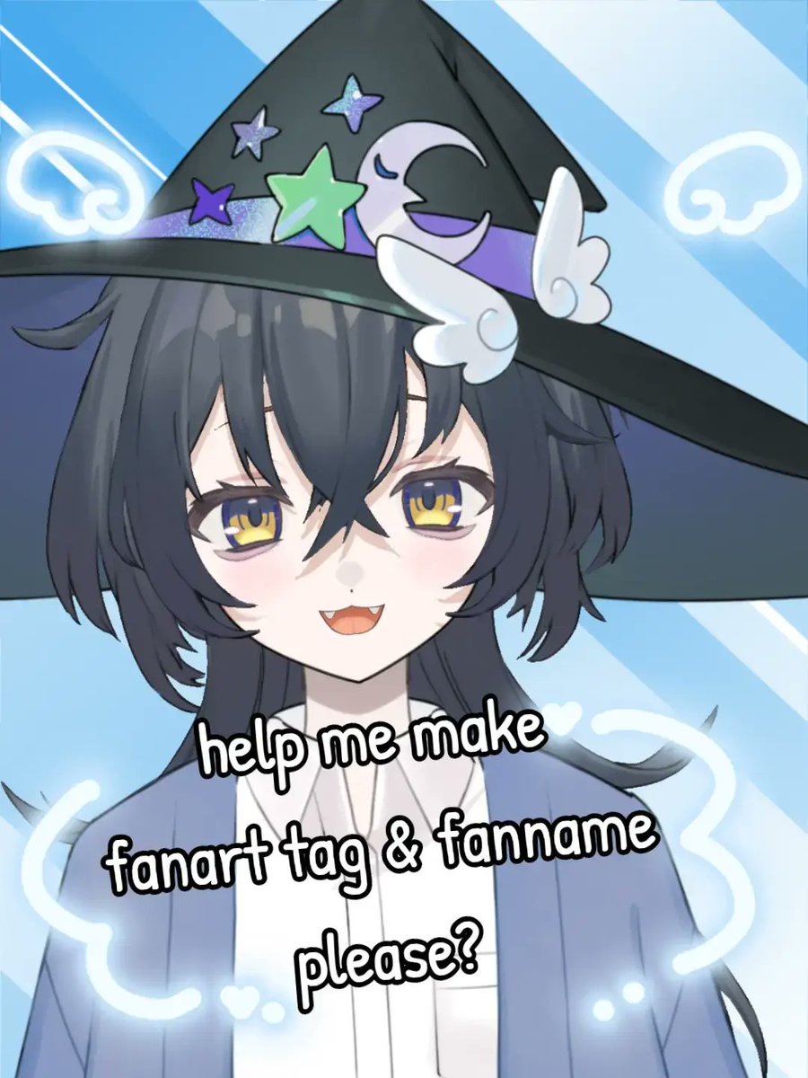 For fanname: so far  we have witchlings, snugglies, my pretties, broomise, midnight buddies...

Comment down below what's a good fanname for me to call you all (⁠ ⁠╹⁠▽⁠╹⁠ ⁠)

#anime #cute #avvy #vtuber #indievtuber #smallvtuber