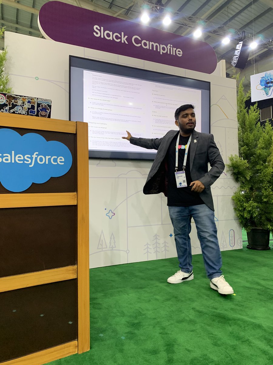 thesaleemshaikh's tweet image. Live from #TDXBengaluru
Kicking off the day with “Supercharge the Power of Slack with Flows” by Aman Tiwari
No code, all power — automating Slack like a pro.
Campground vibes. Campfire energy. Let’s Flow!
#Slack #SalesforceFlows #Automation #NoCode #TDX2025 #AmanTiwari #TDX25