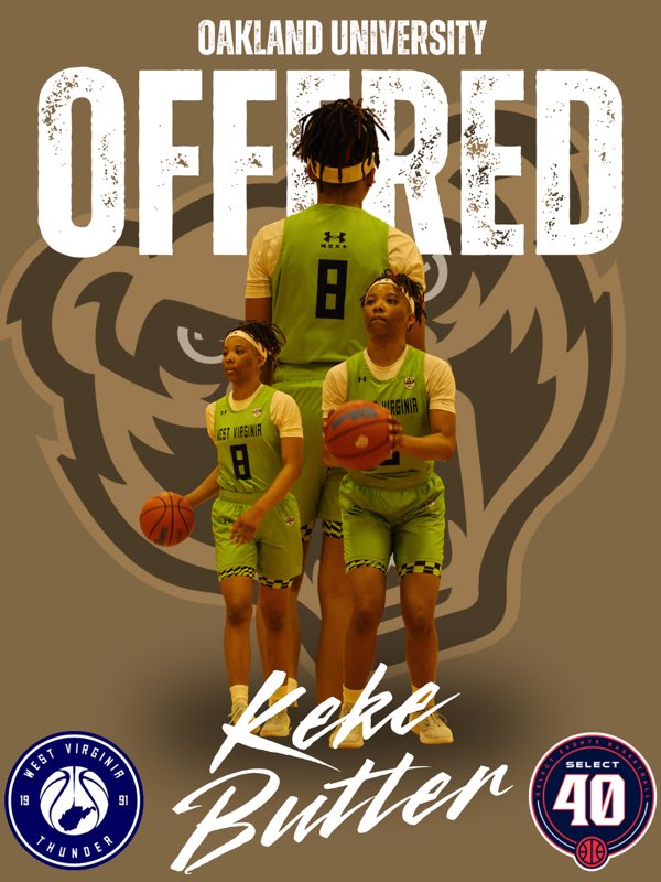 West Virginia Thunder S40 17U (Perry) (@wvthunders4017u) on Twitter photo Ke’adriah Butler ‘26 ( <a href="/cbg_driah/">ke’adriah butler .</a> ) has picked up an offer from Oakland University!
#WVThunderFam | ⚡️⚡️ Ke’adriah Butler ‘26 ( <a href="/cbg_driah/">ke’adriah butler .</a> ) has picked up an offer from Oakland University!
#WVThunderFam | ⚡️⚡️