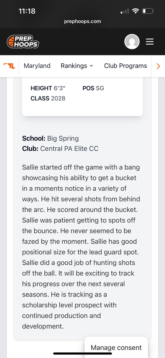 Write up on our guy. Landon Sallie. Top 10 guy in the state for sure !! <a href="/PrepHoopsPA/">Prep Hoops Pennsylvania</a>