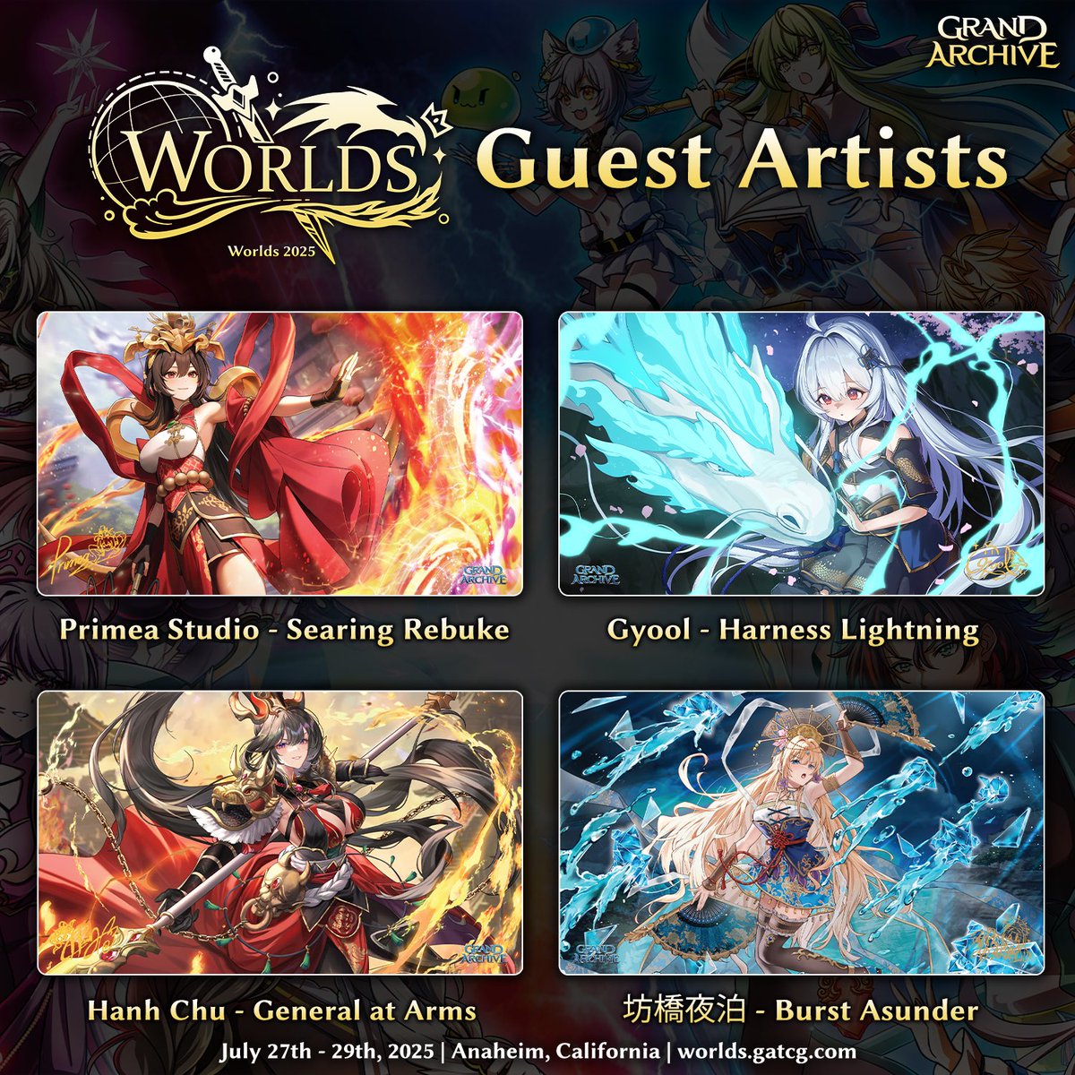 Join us in welcoming our all-star lineup of 8 guest artists at