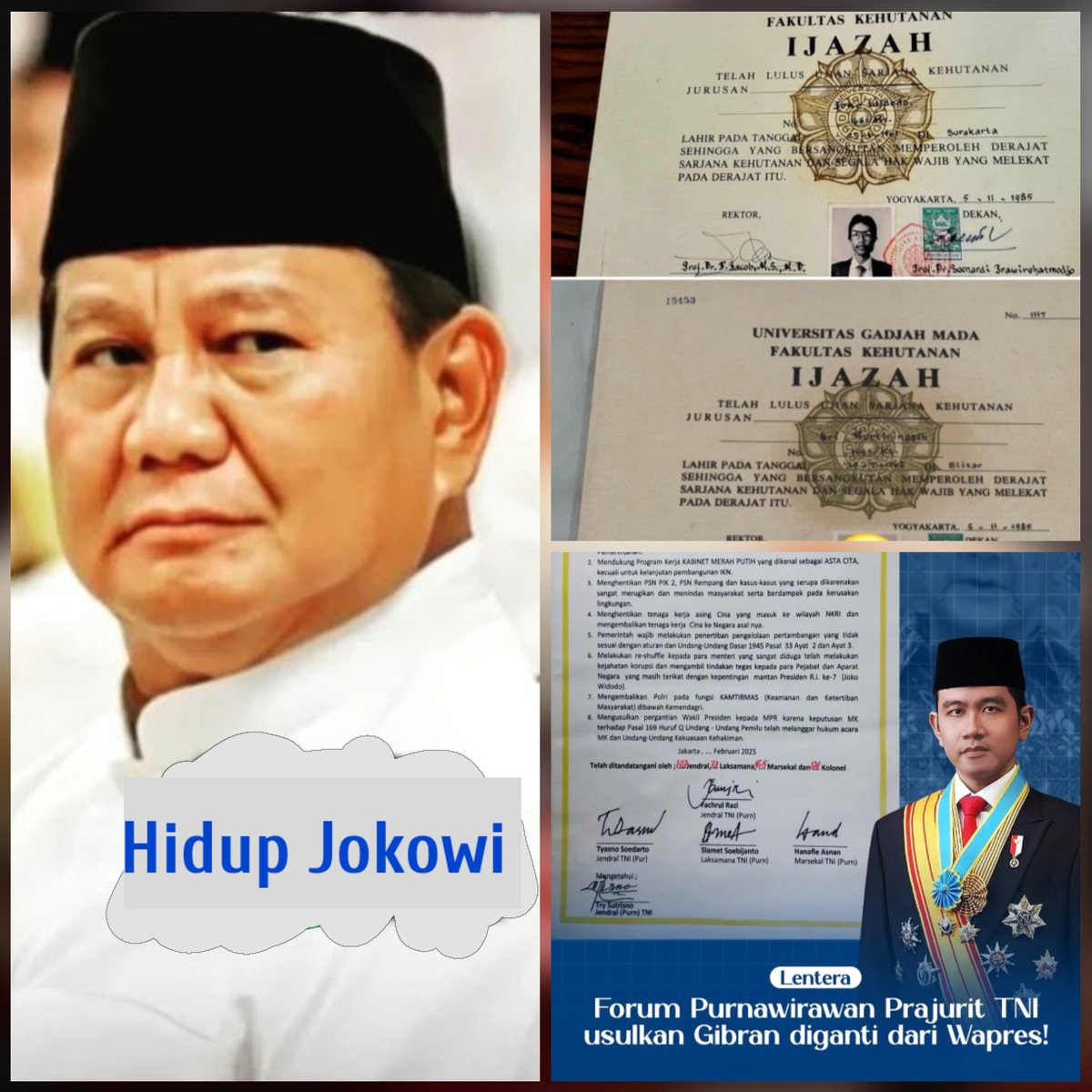ยฅ@N'$ (@yaniarsim) on Twitter photo 2 masalah ruwet yg dihadapi <a href="/prabowo/">Prabowo Subianto</a> saat ini :
1. Ijazah Jokowi
2.Ganti Wapres 2 masalah ruwet yg dihadapi <a href="/prabowo/">Prabowo Subianto</a> saat ini :
1. Ijazah Jokowi
2.Ganti Wapres