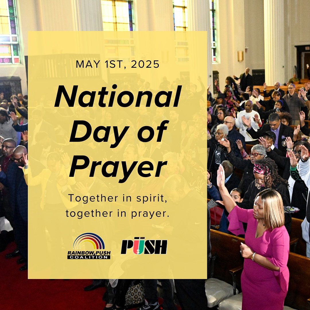 RPCoalition's tweet photo. National Day of Prayer
Together in spirit, together in prayer. Let’s stand united on this National Day of Prayer. 🕊️
#RainbowPush #RPCoalition #PUSHforChange #JusticeForAll #KeepHopeAlive
#NationalDayOfPrayer https://t.co/fzj7ykCVDN