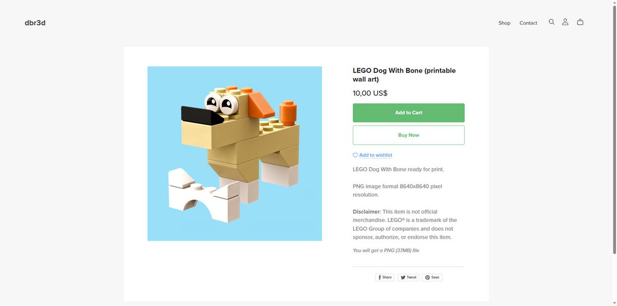 voxel_pacman's tweet image. Woof! Adorable LEGO dog &amp;amp; bone printable wall art. Perfect for LEGO fans and dog lovers!
payhip.com/b/RgrTU

#LegoArt #PrintableArt #LegoDog #WallArt #BrickArt #LegoFan #HomeDecor #DogLovers #dbr3d #payhip