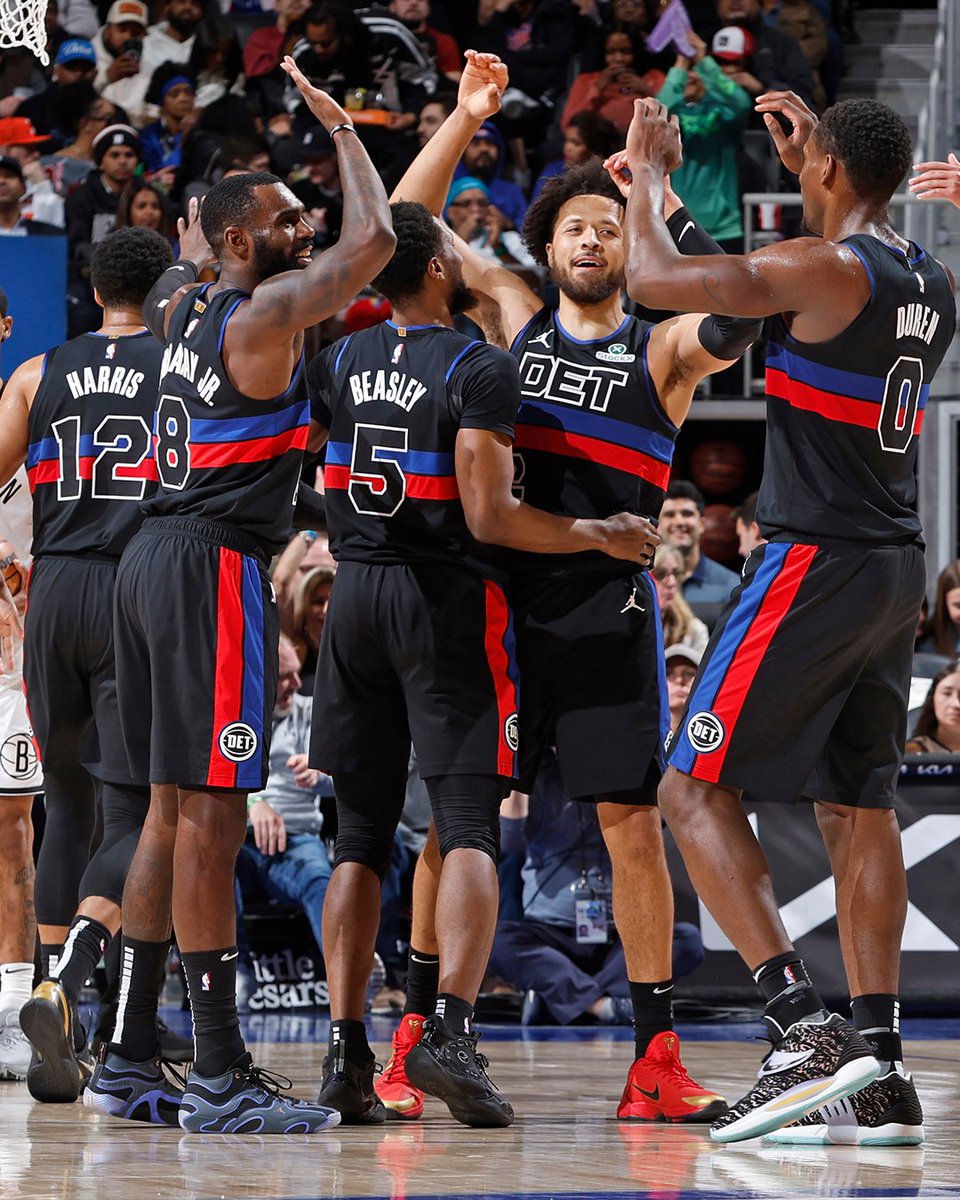 The Pistons had a season to remember 👏

- First team to 3x win total in one season (14 wins vs 44 wins)
- Ended Playoff win drought from 2008
- Cade Cunningham named first-time All-Star

Detroit Basketball is BACK 🙌