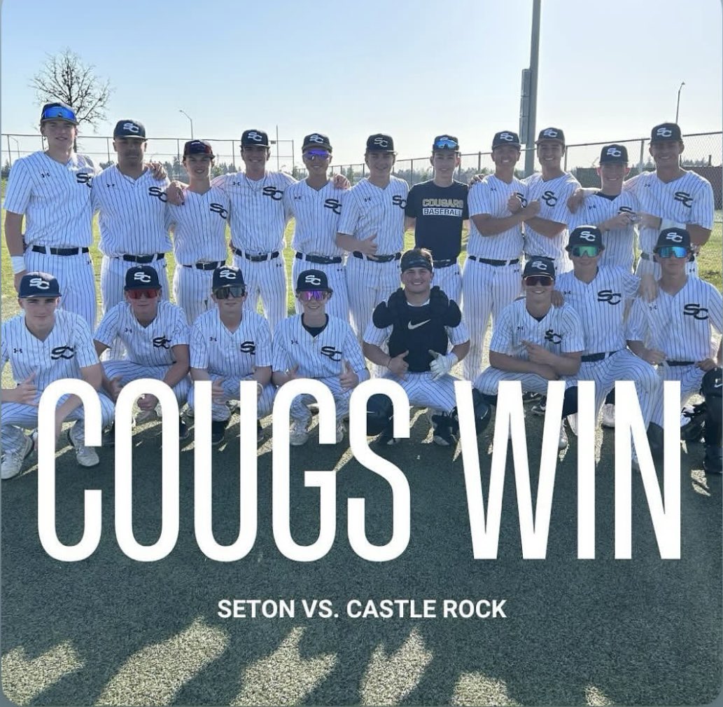 SetonCougarBaseball (@setoncougs) on Twitter photo Cougs win 7-0 vs Castle Rock!
<a href="/KoltenGesser/">Kolten Gesser</a> gets the W - 5 IP, 1 H, 6 K’s
<a href="/tclutepunts20/">Thomas Clute</a> 2 IP, 1 H, 2 K’s
<a href="/_GarrettNebs_/">Garrett Nebels</a> 2-4, 2 RBI’s, 2 R, 2B
<a href="/daltonwoods_18/">Dalton Woods</a> 2-3, 1 RBI
<a href="/teddywieczorek2/">Teddy Wieczorek</a> 1-2, 2 R, 2B, 1 BB Cougs win 7-0 vs Castle Rock!
<a href="/KoltenGesser/">Kolten Gesser</a> gets the W - 5 IP, 1 H, 6 K’s
<a href="/tclutepunts20/">Thomas Clute</a> 2 IP, 1 H, 2 K’s
<a href="/_GarrettNebs_/">Garrett Nebels</a> 2-4, 2 RBI’s, 2 R, 2B
<a href="/daltonwoods_18/">Dalton Woods</a> 2-3, 1 RBI
<a href="/teddywieczorek2/">Teddy Wieczorek</a> 1-2, 2 R, 2B, 1 BB