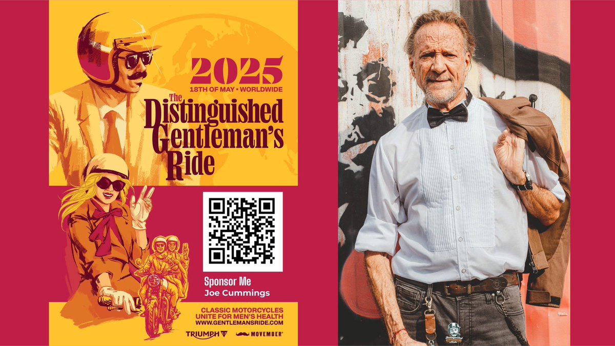 Richard Barrow (@richardbarrow) on Twitter photo On Sunday 18th May 2025, <a href="/joecummings/">Joe Cummings</a> will join thousands of riders across the world for the Distinguished Gentleman’s Ride, a stylish 37-km motorcycle cruise through Bangkok. But this ride isn’t just about sharp suits and classic bikes — it’s about something much more important: On Sunday 18th May 2025, <a href="/joecummings/">Joe Cummings</a> will join thousands of riders across the world for the Distinguished Gentleman’s Ride, a stylish 37-km motorcycle cruise through Bangkok. But this ride isn’t just about sharp suits and classic bikes — it’s about something much more important: