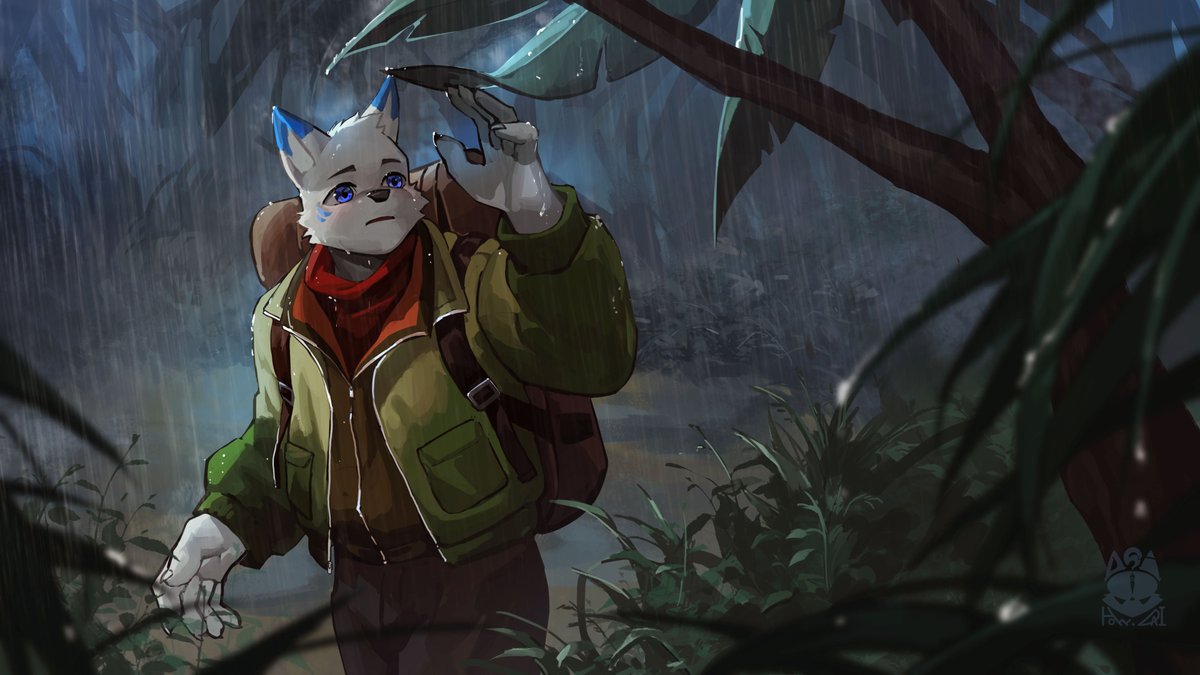 【繪圖分享】
山中春雨
委託系列

踏入濃霧與苔蘚交織的森林，
雨滴不斷灑落，滲進衣領，
彷彿要洗淨甚麼。

#抱抱繪狗
