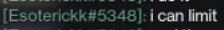 Bro what is this esoterikk guy doing??? Netlimiting??? seriously man???