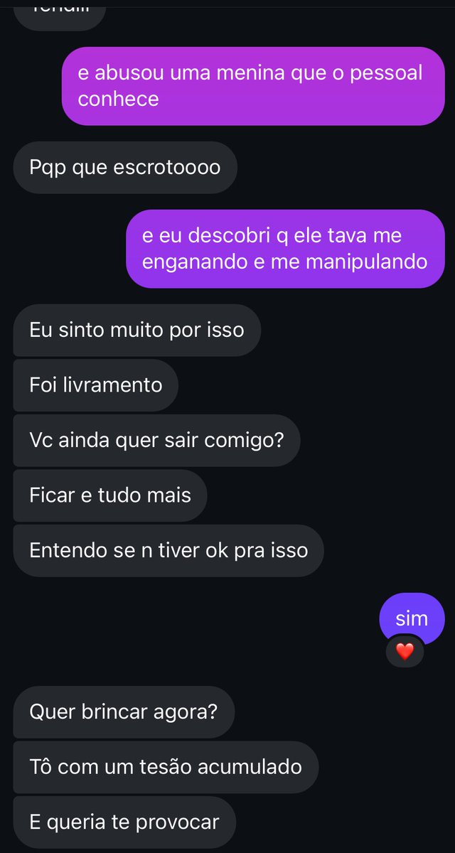 cara n eh possível n conheço UM homem que preste