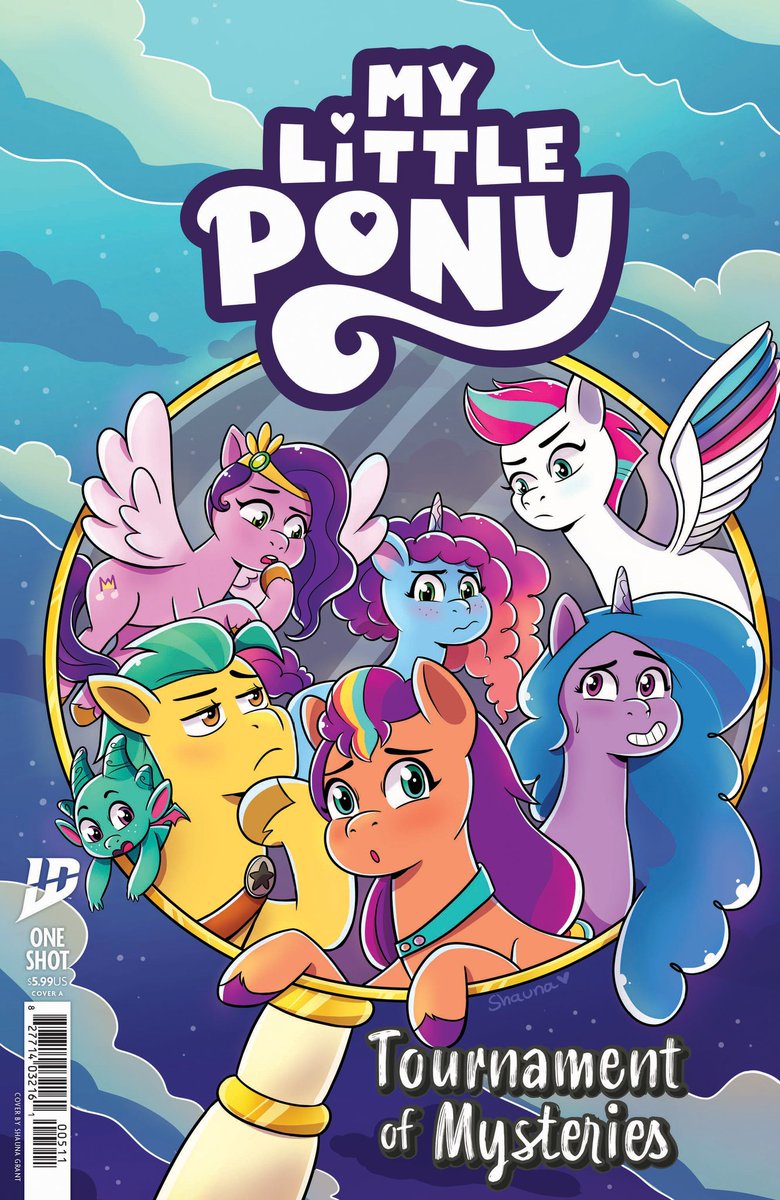 MLPG524092021's tweet photo. MLP "Tournament of Mysteries" one-shot comic IS OUT!
Link to read for free: https://t.co/plEwgjbhuP
#mylittlepony #mlpg5 #mlptellyourtale #mlptyt #sunnystarscout #izzymoonbow #pipppetals #zippstorm #hitchtrailblazer #mistybrightdawn #sparkysparkeroni #mlpidw #idw #mlpofficial https://t.co/zs6VltLj7i