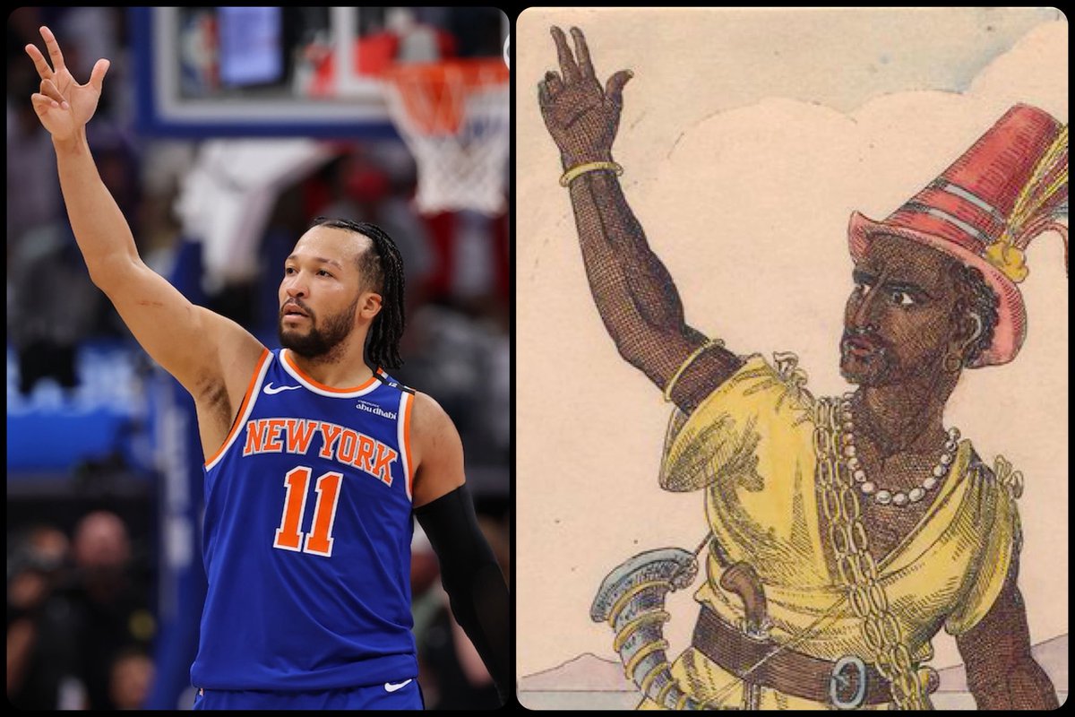 ArtButMakeItSports (@artbutsports) on Twitter photo <a href="/nyknicks/">NEW YORK KNICKS</a> <a href="/jalenbrunson1/">Jalen Brunson</a> Richard John Smith as Obi in Three-Fingered Jack, artist unknown, 1819, 📸 by Gregory Shamus <a href="/nyknicks/">NEW YORK KNICKS</a> <a href="/jalenbrunson1/">Jalen Brunson</a> Richard John Smith as Obi in Three-Fingered Jack, artist unknown, 1819, 📸 by Gregory Shamus
