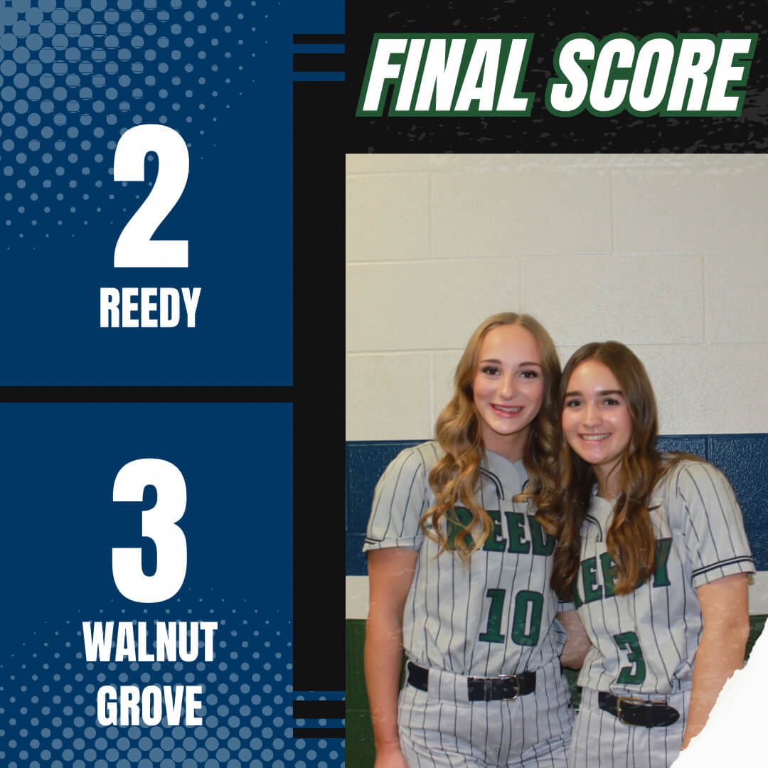 🚨Final from Game 1🚨

Reedy: 2
Walnut Grove: 3