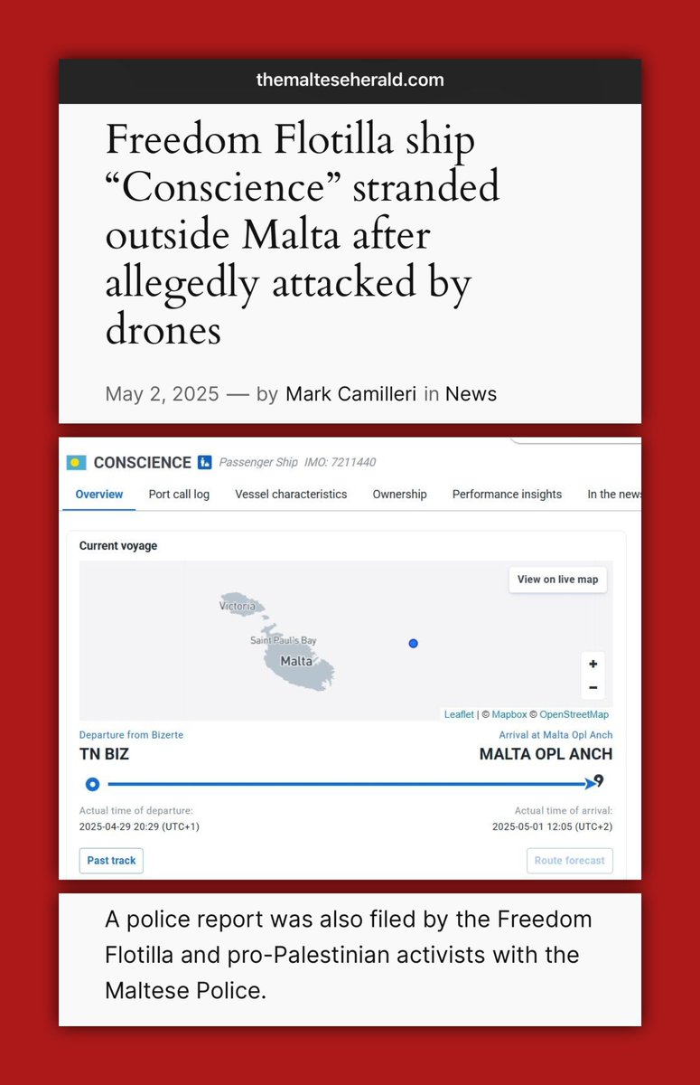 While the Flotilla which was attacked by drones is closest to Malta, the Maltese Gov has not responded yet. Cypress responded to the SOS &amp;  sent a vessel.