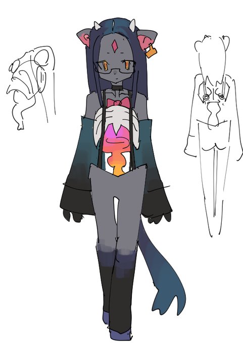 VRChat用のアバター考えてる 