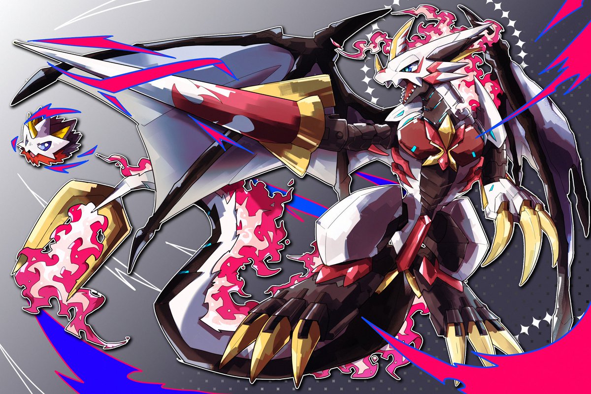 更一下新图🔥
#オリジナルデジモン #OC #DigimonOC #Digimon #digifake #digimonfanart