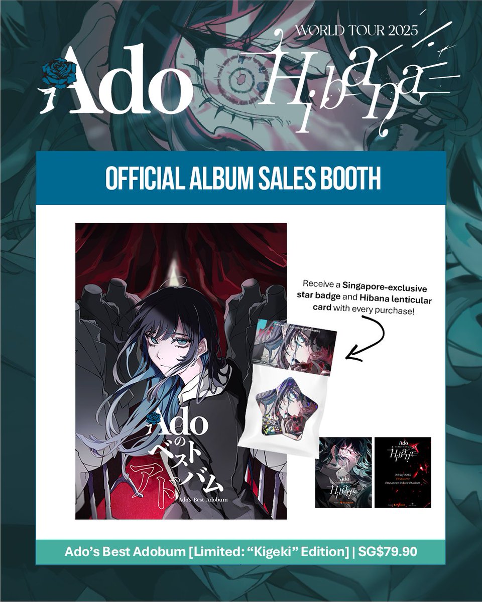 AEG Presents Asia (@aegpresentsasia) on Twitter photo ๐๐ฑ๐ผ ๐ช๐ข๐ฅ๐๐ ๐ง๐ข๐จ๐ฅ ๐ฎ๐ฌ๐ฎ๐ฑ โ๐๐ถ๐ฏ๐ฎ๐ป๐ฎโ ๐ฃ๐ผ๐๐ฒ๐ฟ๐ฒ๐ฑ ๐ฏ๐ ๐๐ฟ๐๐ป๐ฐ๐ต๐๐ฟ๐ผ๐น๐น ๐ถ๐ป ๐ฆ๐ถ๐ป๐ด๐ฎ๐ฝ๐ผ๐ฟ๐ฒ
Swipe to check out the details of the -
โญ๏ธ Official Merchandise
โญ๏ธ Gifts for "Hibana" Ticket Holders
โญ๏ธ Universal Music SG Sales Booth
See you at the Singapore ๐๐ฑ๐ผ ๐ช๐ข๐ฅ๐๐ ๐ง๐ข๐จ๐ฅ ๐ฎ๐ฌ๐ฎ๐ฑ โ๐๐ถ๐ฏ๐ฎ๐ป๐ฎโ ๐ฃ๐ผ๐๐ฒ๐ฟ๐ฒ๐ฑ ๐ฏ๐ ๐๐ฟ๐๐ป๐ฐ๐ต๐๐ฟ๐ผ๐น๐น ๐ถ๐ป ๐ฆ๐ถ๐ป๐ด๐ฎ๐ฝ๐ผ๐ฟ๐ฒ
Swipe to check out the details of the -
โญ๏ธ Official Merchandise
โญ๏ธ Gifts for "Hibana" Ticket Holders
โญ๏ธ Universal Music SG Sales Booth
See you at the Singapore