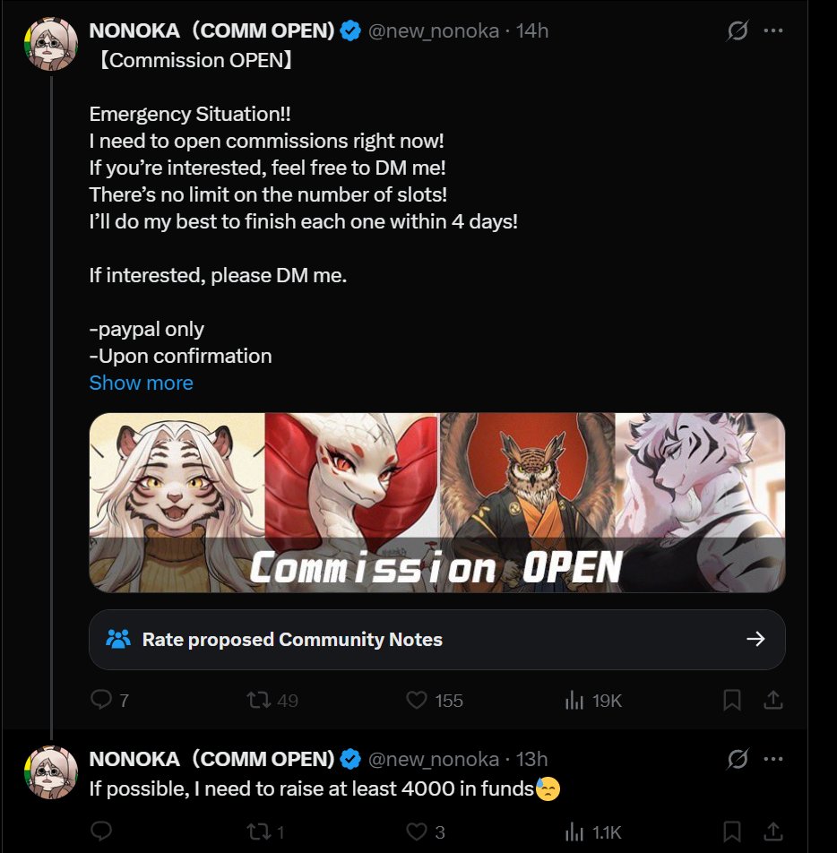dont fund her
she dont need any sort of money for so called " family's  medication fee" 
she just want fast money to print her ai generated books  and sell at convention 
she already bragging about it on fb about how cheap those book costs and profiting