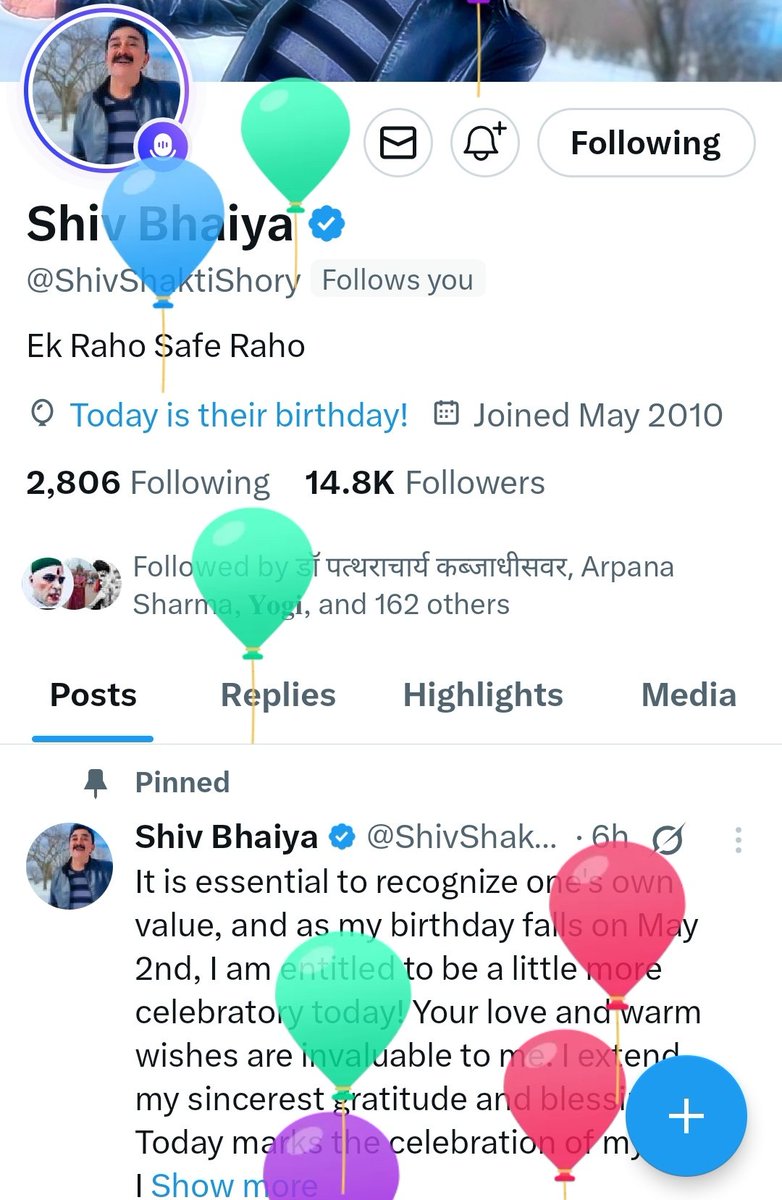 Lata Agarwal (@_shreeju) on Twitter photo рд╣рдо рд╕рдмрдХреЗ рдкреНрд░рд┐рдп <a href="/ShivShaktiShory/">Shiv Bhaiya</a> рднрдИрдпрд╛ рдХреЛ рдЬрдиреНрдорджрд┐рди ЁЯОВЁЯОЙЁЯОИЁЯТЧрдХрд╝реА рд╣рд╛рд░реНрджрд┐рдХ рд╢реБрднрдХрд╛рдирд╛рдпреЗрдВ l рдорд╛рдБ рднрдЧрд╡рддреА рд╣рдореЗрд╢рд╛ рдХреГрдкрд╛ рдмрдирд╛рдпреЗ рд░рдЦреЗ l ЁЯЩПЁЯП╗ рд╣рдо рд╕рдмрдХреЗ рдкреНрд░рд┐рдп <a href="/ShivShaktiShory/">Shiv Bhaiya</a> рднрдИрдпрд╛ рдХреЛ рдЬрдиреНрдорджрд┐рди ЁЯОВЁЯОЙЁЯОИЁЯТЧрдХрд╝реА рд╣рд╛рд░реНрджрд┐рдХ рд╢реБрднрдХрд╛рдирд╛рдпреЗрдВ l рдорд╛рдБ рднрдЧрд╡рддреА рд╣рдореЗрд╢рд╛ рдХреГрдкрд╛ рдмрдирд╛рдпреЗ рд░рдЦреЗ l ЁЯЩПЁЯП╗