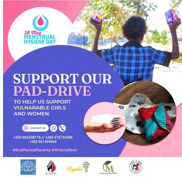 Ms. Chibwe 📷 (@chibwelumpa) on Twitter photo Support our pad-drive with K20 to help us reach our gaol of 1000 pads for vulnerable school girls in Chawama.
<a href="/R1CFoundation/">Reach 1 Child Foundation</a> <a href="/MHDay28May/">MenstrualHygieneDay</a>
<a href="/ZambiasSweetie/">Zambia’s Sweetheart</a>
#MenstrualHygieneDay
#EndPeriodPoverty Support our pad-drive with K20 to help us reach our gaol of 1000 pads for vulnerable school girls in Chawama.
<a href="/R1CFoundation/">Reach 1 Child Foundation</a> <a href="/MHDay28May/">MenstrualHygieneDay</a>
<a href="/ZambiasSweetie/">Zambia’s Sweetheart</a>
#MenstrualHygieneDay
#EndPeriodPoverty
