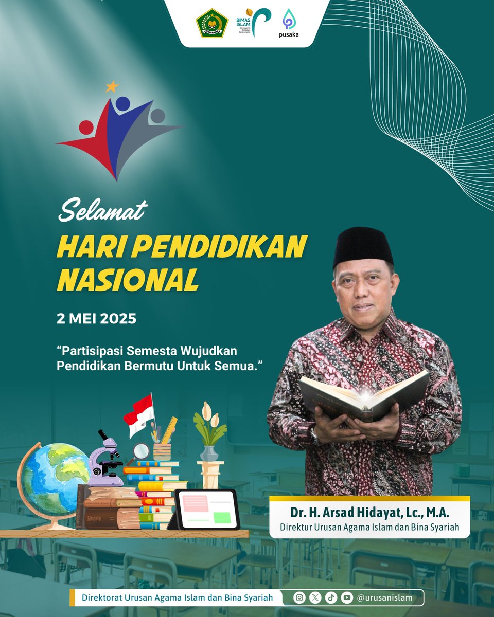 Selamat Hari Pendidikan Nasional, 2 Mei 2025.