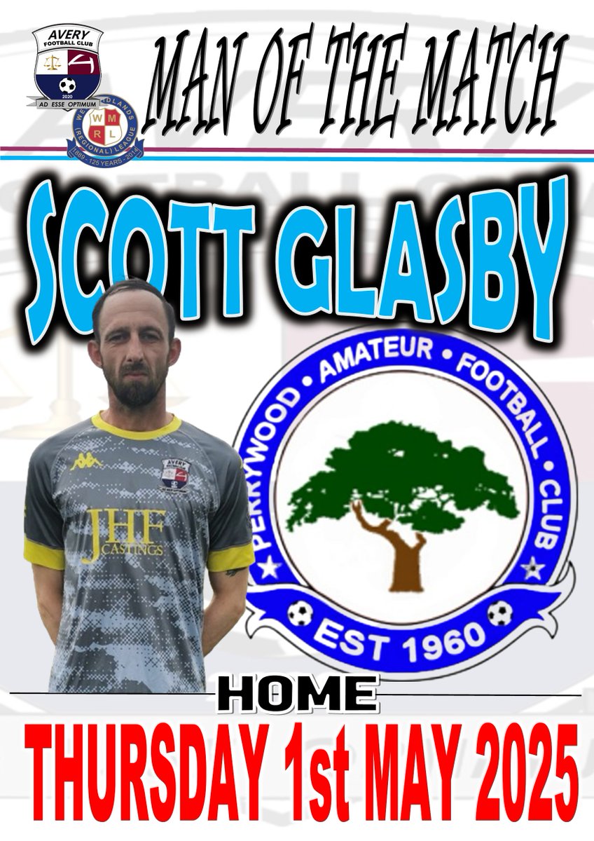 Last nights #WMRL #MOTM goes to Scott Glasby who is having a superb run of from. As the only recognised defender available at the moment his performance is deserving of votes received as he also passes on his experience and knowledge to the young lads playing alongside him 👏👏