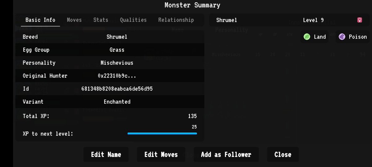OMG! I caught an ENCHANTED Shrumel! 😍
I missed the notif, but thanks to <a href="/spellborne/"></a> fam I was informed and able to check.
It has a different colorway compare to it's base variant.

So what are you waiting for? Head over to the wilds and capture them all!
#SpellborneCreate