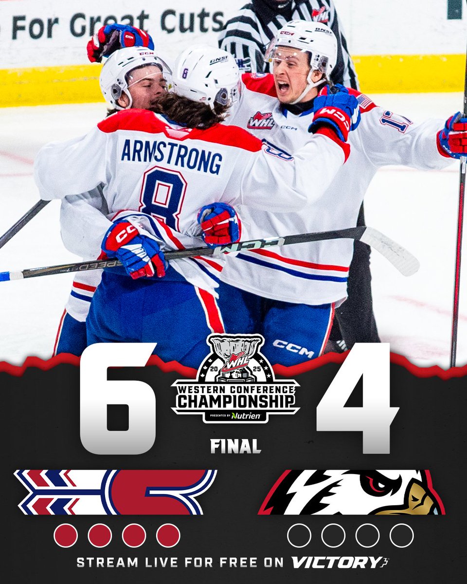 SPO🥫 IS MOVING ON!

The <a href="/spokanechiefs/">Spokane Chiefs</a> have completed the sweep to capture the Western Conference crown.

#WHLPlayoffs | #FeedingtheFuture