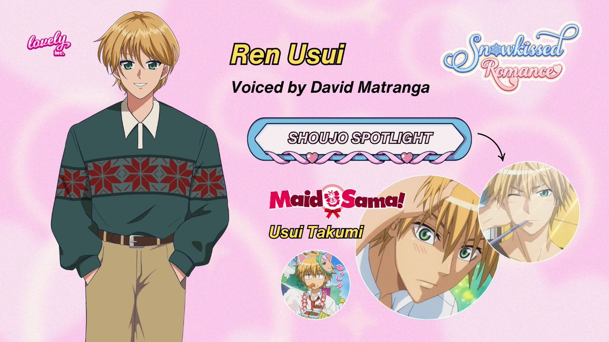 Lovely, Inc. 🩷 (@lovelyinc_) on Twitter photo Meet Ren 🎀
Ren is the effortlessly cool and charming type who makes everyone smile—but beneath his confident grin lies a quiet longing for the sense of home he’s never had.
Voiced by <a href="/DavidMatranga1/">David Matranga</a> 🎤 Meet Ren 🎀
Ren is the effortlessly cool and charming type who makes everyone smile—but beneath his confident grin lies a quiet longing for the sense of home he’s never had.
Voiced by <a href="/DavidMatranga1/">David Matranga</a> 🎤