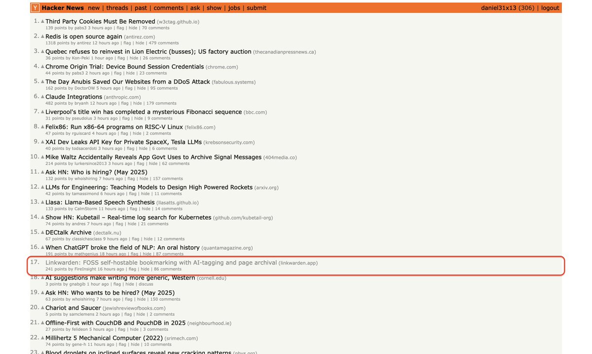 Spent the day answering questions on Hacker News, and it stayed on the front page all day. 🚀 
Love engaging with this community! &lt;3