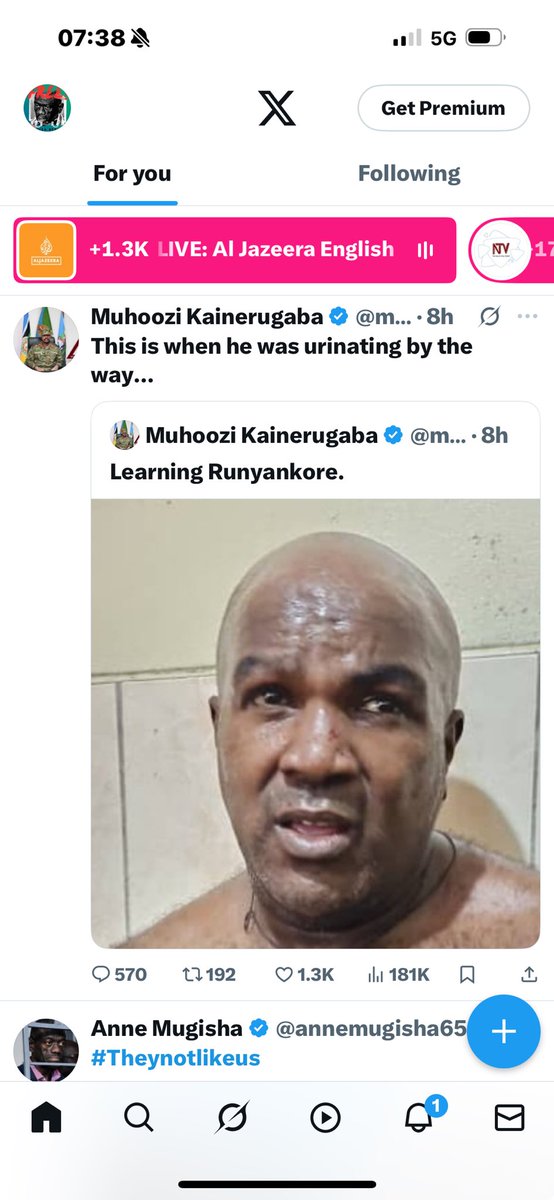 He said he will hang ⁦<a href="/kizzabesigye1/">Kifefe Kizza-Besigye</a>⁩, kill ⁦<a href="/HEBobiwine/">BOBI WINE</a>⁩ and now he is torturing a young Ugandan Eddie Mutwe in the name of Banyankole. This is the time all Banyankole and every Ugandan should speak out against this impunity. Retweet with the hashtag #NotInMyName.