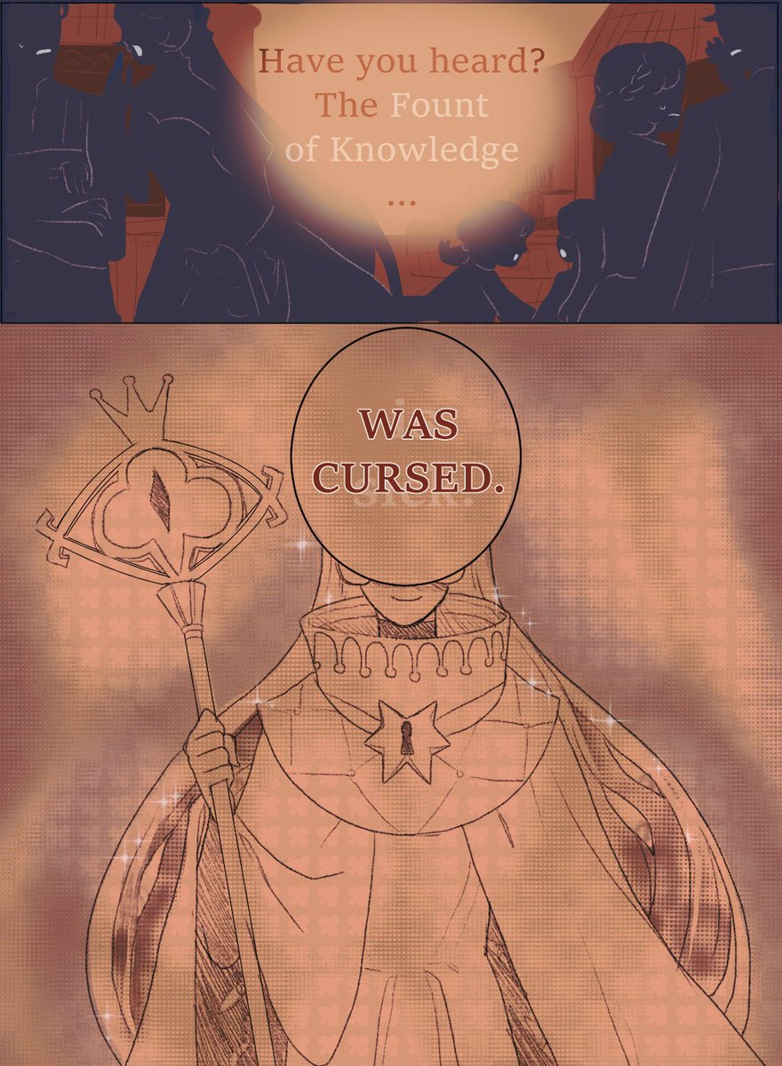 wanted to do a lil comic of fount's fall but. lol; #fountofknowledge #shadowmilkcookie