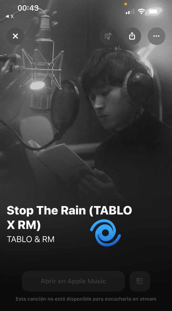 shazamforbts's tweet image. 🌀ARMY!! No se olviden de hacer shazam a “Stop The Rain”. Dejen sus capturas en los comentarios. 👀👇🏻
STOP THE RAIN OUT TODAY
RM X TABLO IS COMING
#TABLOxRM #STR