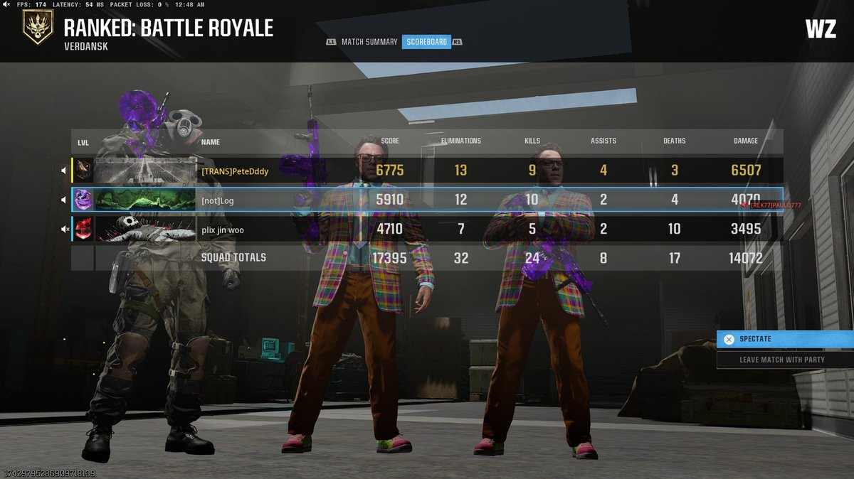 Having fun playing Warzone Ranked Play with friends