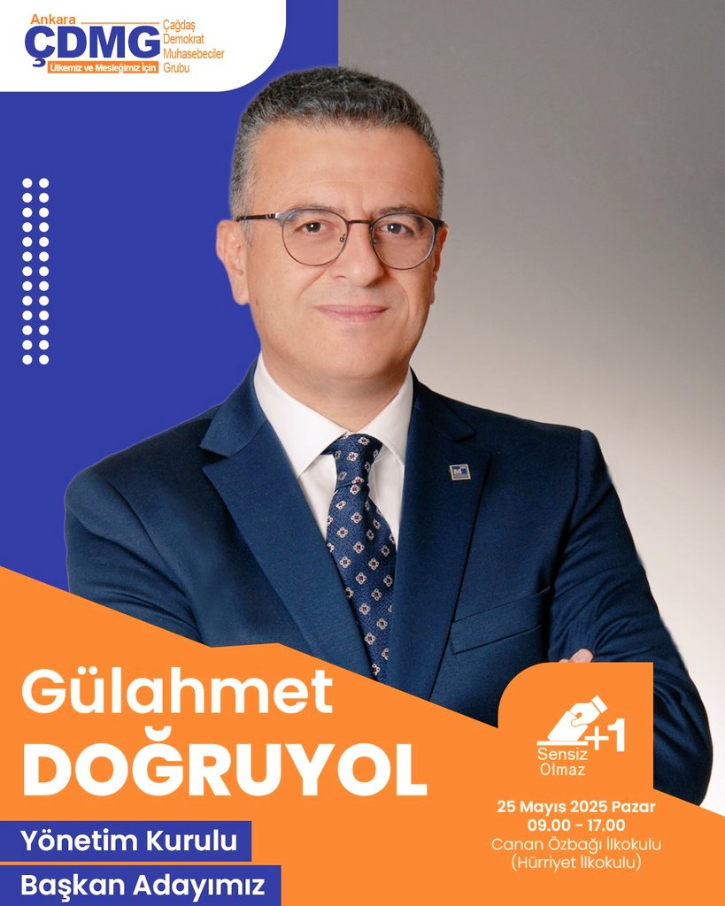 Değerli Meslektaşlarım,
📍 24 - 25 Mayıs 2025 tarihlerinde gerçekleştirilecek olan ASMMMO Seçimli Olağan Genel Kurulunda Yönetim Kurulu Başkan Adayıyım. 

Bu dinamik kadroyla, sizlerin desteğiyle, başaracağımıza yürekten inanıyorum.
