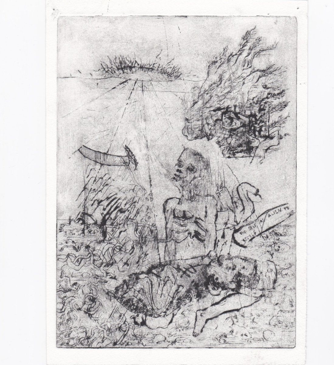 Pieta (drypoint) 

13 x 6 cm

Aluminium drypoint printed on paper