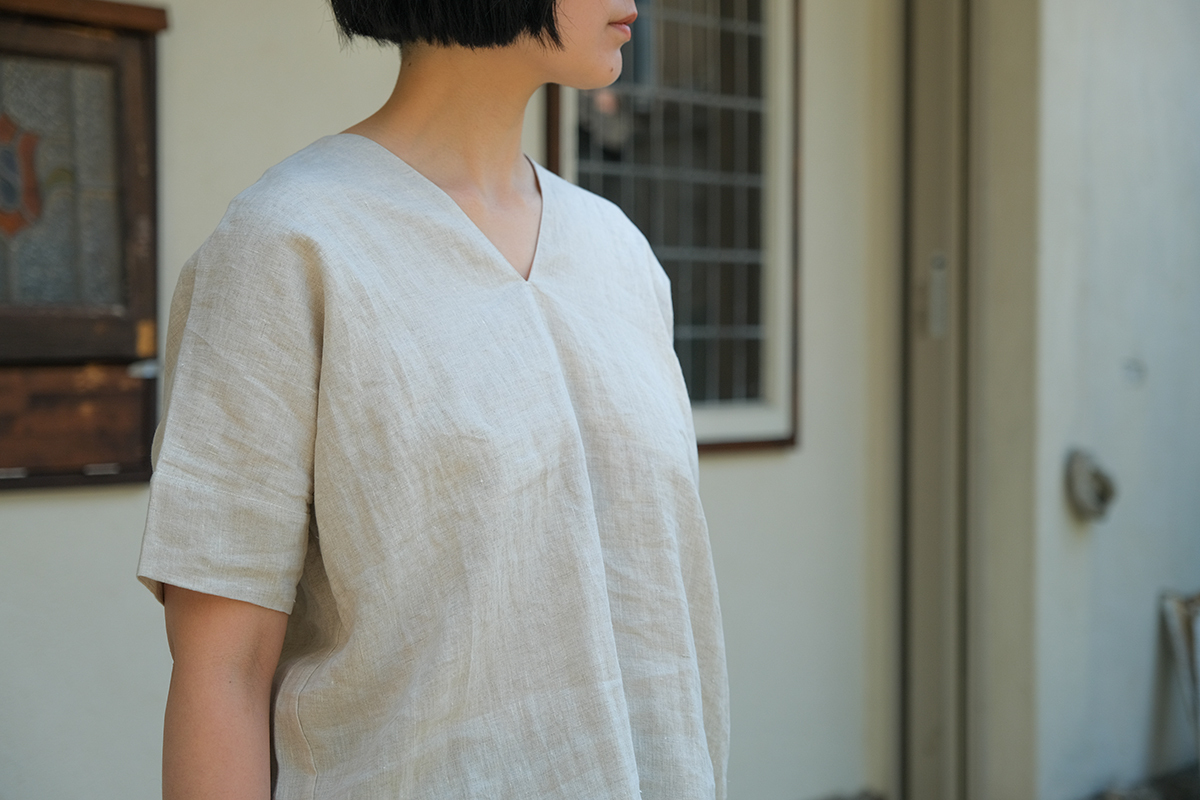 えみおわす カレンシャツ 最終価格：えみおわす カレンシャツ 藍