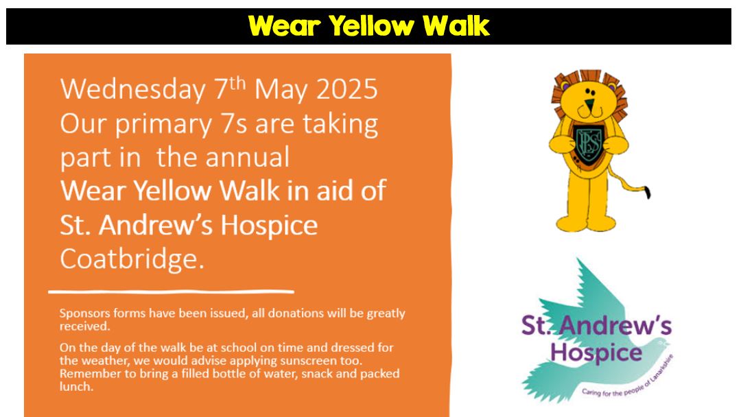 Lawmuir PS (@lawmuirps) on Twitter photo Wear Yellow Walk - Important Information <a href="/Mrs_Krausen/">Mrs M Krausen</a> <a href="/MrsAMcQuade/">Mrs McQuade</a> <a href="/misslahughes/">Mrs Cuthbert & R7</a> <a href="/missjburke/">Mrs Evans</a> <a href="/ParentLawmuir/">Lawmuir Parent Council</a> Wear Yellow Walk - Important Information <a href="/Mrs_Krausen/">Mrs M Krausen</a> <a href="/MrsAMcQuade/">Mrs McQuade</a> <a href="/misslahughes/">Mrs Cuthbert & R7</a> <a href="/missjburke/">Mrs Evans</a> <a href="/ParentLawmuir/">Lawmuir Parent Council</a>
