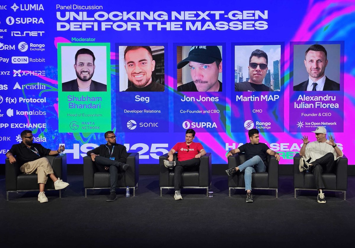 💥 It’s a wrap on one massive week.

🌍 Ibiza. Dubai. Dubai again. 3 events, 7 days, 1 mission: bring 5.5B users on-chain

<a href="/ice_z3us/">Zeus</a> closed it out at #HackSeasonsConference with a clear message — blockchain should power everyday apps, invisibly. 

🙌 We’re not building hype.