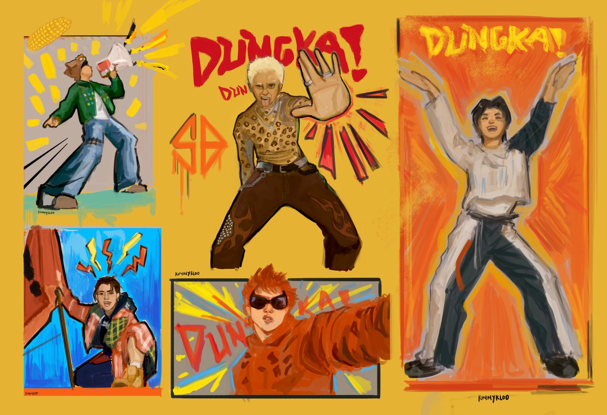 Kimmeidraws's tweet photo. Painted Pablo during the livestream, we have the whole gang now 
@SB19Official 
#DUNGKA #SB19 #SB19DUNGKA https://t.co/Fdoly3nope